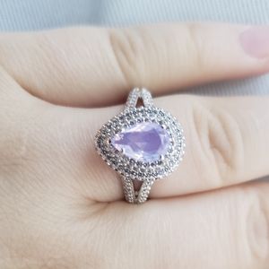 Pink Moonstone ring size 9